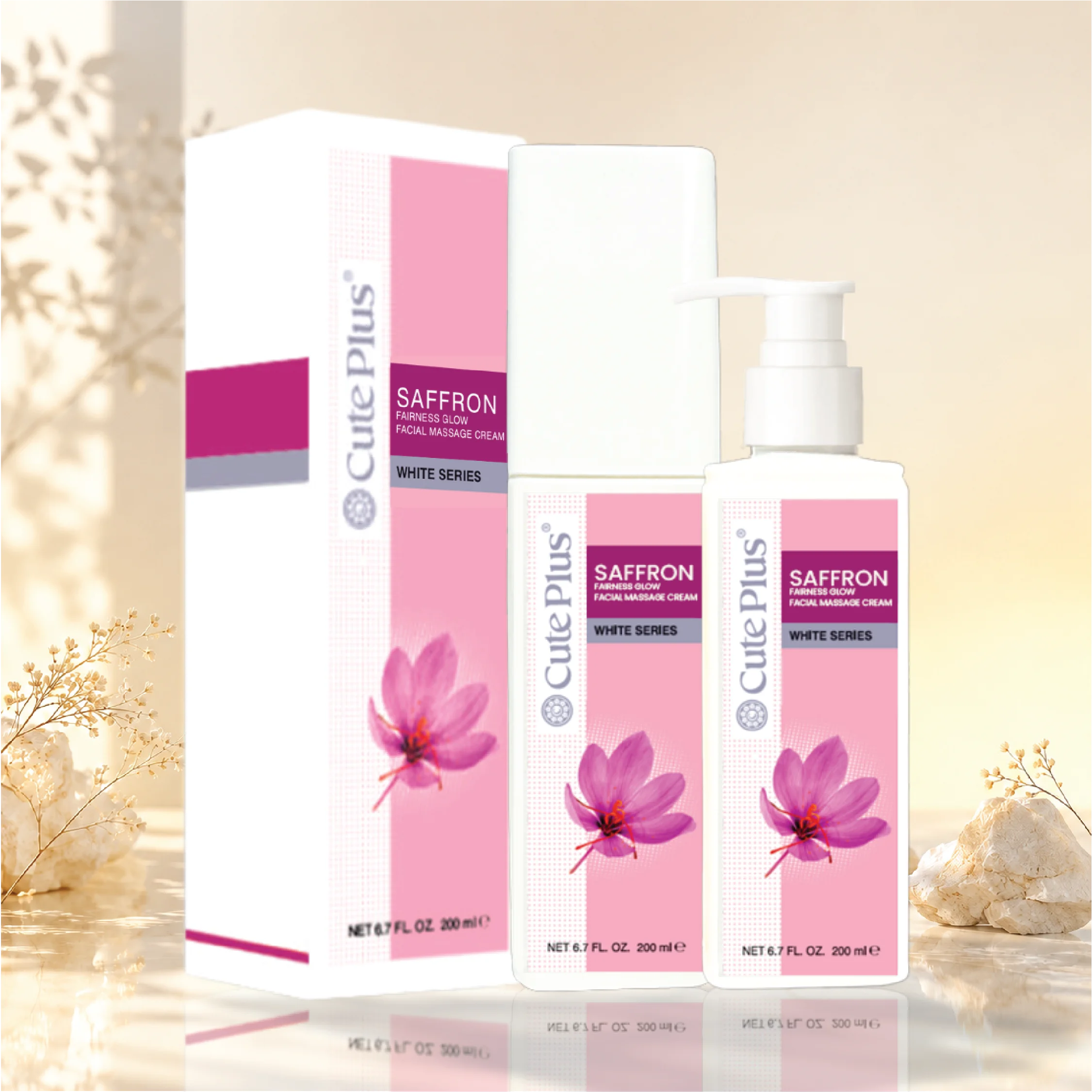Saffron Fairness Glow Facial Massage Cream 200ml