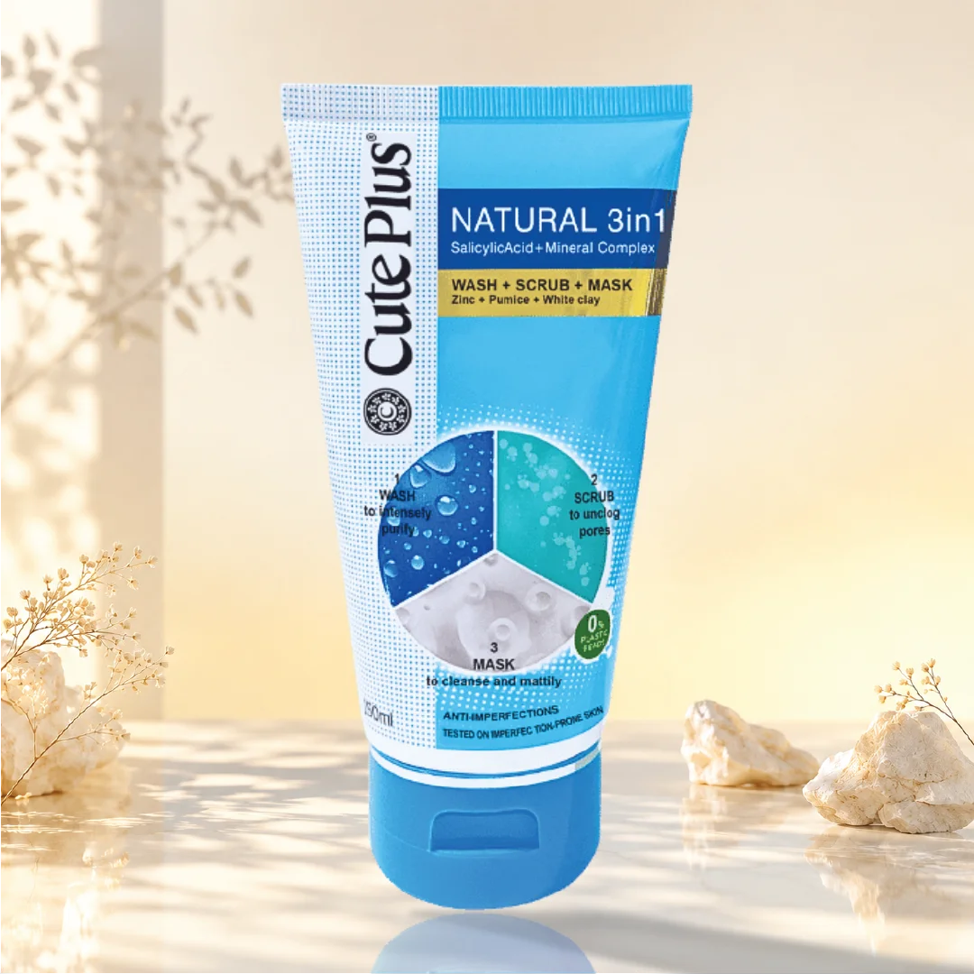 Natural 3 in 1 Wash+Scrub+Mask 150ml